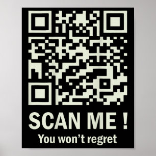 Grappige QR Scan Me Trump 45_47 T-shirt Trump Danc Poster