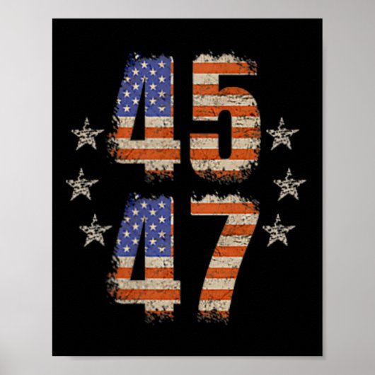 Grappige Qr Trump 45 47 Trump Dansende Code Zak Sc Poster (Voorkant)