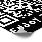 Grappige Qr Trump Dancing Interactieve Code _1 Poster (Hoek)
