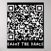 Grappige Qr Trump Dancing Interactieve Code _1 Poster (Voorkant)