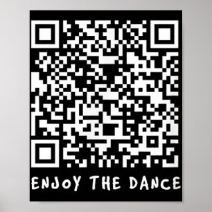 Grappige Qr Trump Dancing Interactieve Code _1 Poster