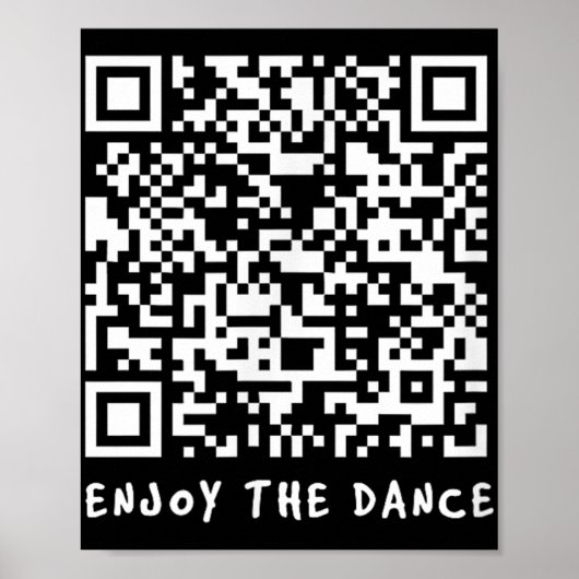 Grappige Qr Trump Dancing Interactieve Code _1 Poster (Voorkant)