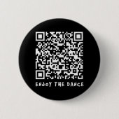 Grappige Qr Trump Dancing Interactieve Code _1 Ronde Button 5,7 Cm (Voorkant)