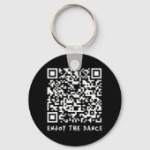 Grappige Qr Trump Dancing Interactieve Code _1 Sleutelhanger (Voorkant)