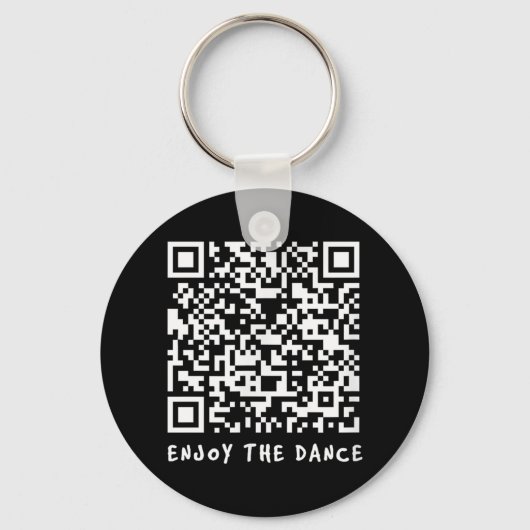 Grappige Qr Trump Dancing Interactieve Code _1 Sleutelhanger (Voorkant)