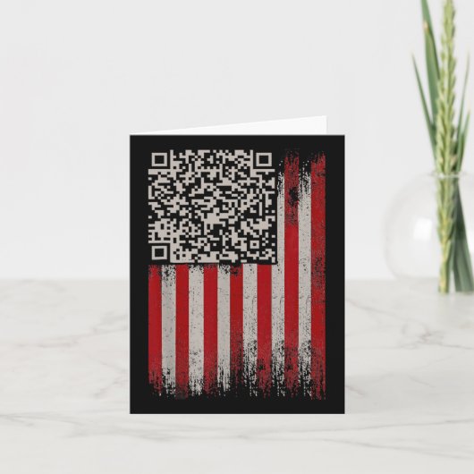 Grappige QR Trump Dansende Danscode 1 Kaart (Voorkant)