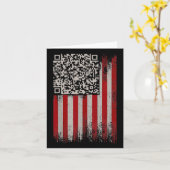 Grappige QR Trump Dansende Danscode 1 Kaart (Gele Bloem)