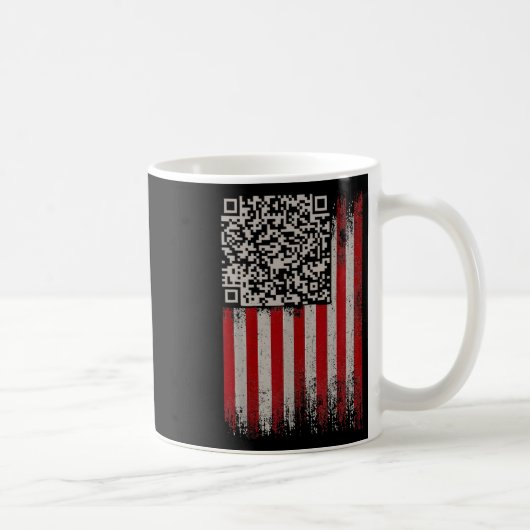 Grappige QR Trump Dansende Danscode 1 Koffiemok (Rechts)