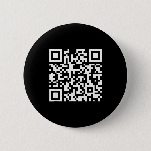 Grappige Qr Wees Geen Klein Kreng Code Zeggende Qu Ronde Button 5,7 Cm (Voorkant)