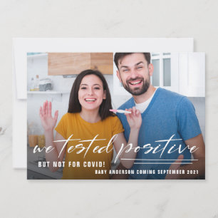 Grappige Quarantaine Foto Zwangerschap Aankondigin Aankondiging