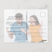 Grappige Quarantaine Foto Zwangerschap Aankondigin Briefkaart (Achterkant)