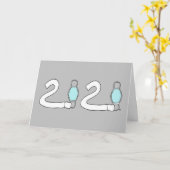 Grappige Quarantaine Verjaardag Kaart 2020 Cartoon (Gele Bloem)