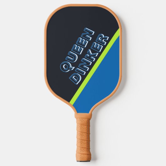 Grappige Queen Dinker op maat gemaakte tekst gemon Pickleball Paddle (Voorkant)