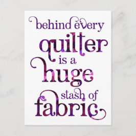Grappige Quilt Quote Quilting Stash Briefkaart