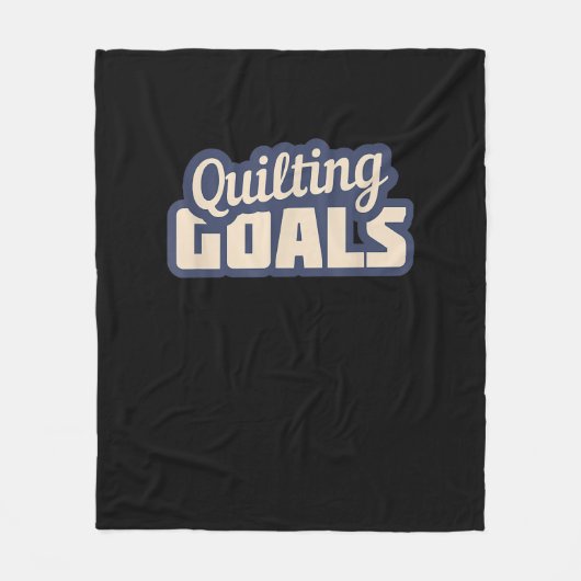 Grappige Quilten Doelen Quilten Fleece Deken (Voorkant)