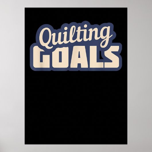 Grappige Quilten Doelen Quilten Poster (Voorkant)