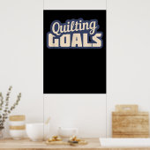 Grappige Quilten Doelen Quilten Poster (Keuken)