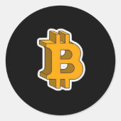 Grappige Quilting Classic ronde Sticker (Voorkant)