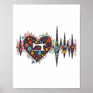 Grappige quilting naaistof voor vrouwen naaien is  poster