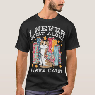 Grappige Quiltkunst Voor Kat Liefhebber Quilt Naai T-shirt