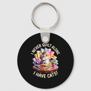 Grappige Quiltkunst Voor Mannen Vrouwen Quilt Lief Sleutelhanger