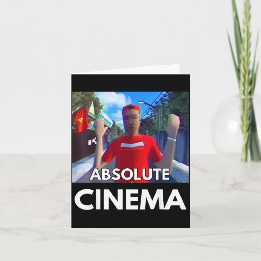 Grappige Quote Absolute Cinema Meme Broeder Hai's  Kaart (Voorkant)