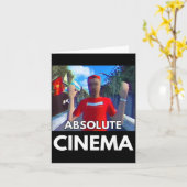 Grappige Quote Absolute Cinema Meme Broeder Hai's  Kaart (Gele Bloem)