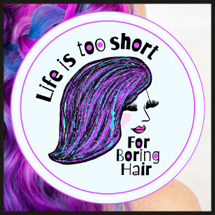 Grappige Quote Artiesten Creatieven Kapper Salons Ronde Sticker