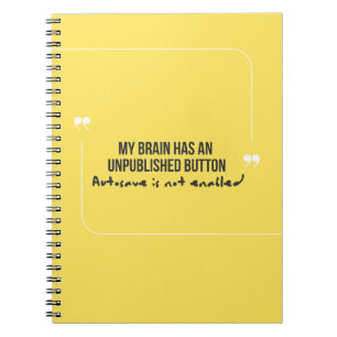 Grappige Quote Automatisch opslaan niet ingeschake Notitieboek