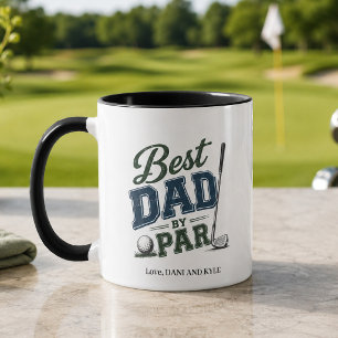 Grappige Quote Beste Papa door Par Golf Koffie Mok