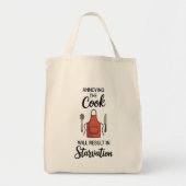Grappige Quote Boodschappen Tote Bag (Voorkant)