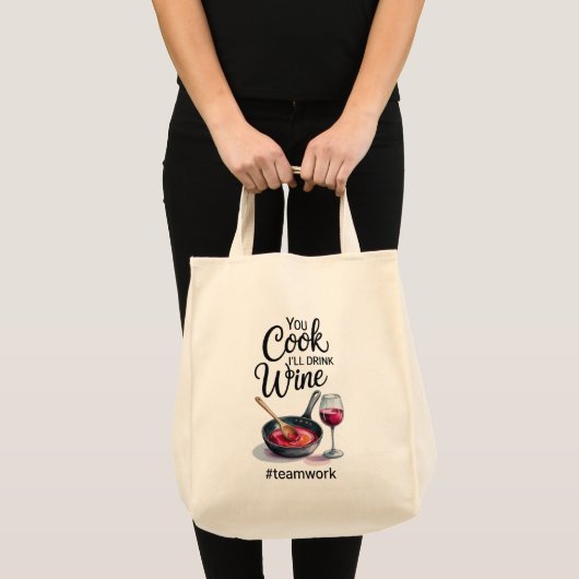 Grappige Quote Boodschappen Tote Bag (Voorkant (product))