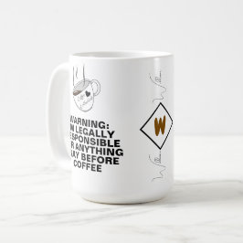 Grappige quote (Caffeïne meme, grap) op maat gemaa Koffiemok