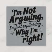 Grappige Quote Enclosure Kaart – Geestig & Sarcast