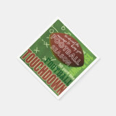 Grappige Quote Football spel Touchdown Servet (Hoek)