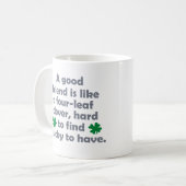 Grappige quote Gelukkige vriendschapsdag cadeau id Koffiemok (Voorkant links)