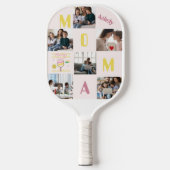 Grappige Quote Gepersonaliseerde 6 Foto's Pickleba Pickleball Paddle (Voorkant)