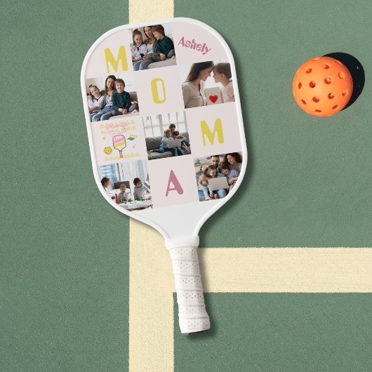 Grappige Quote Gepersonaliseerde 6 Foto's Pickleba Pickleball Paddle