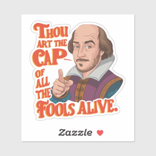 Grappige quote Humor belediging kleurrijke Sass Sticker (Vel)