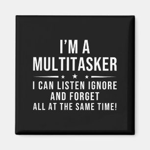 Grappige Quote Humoristische Multitask Grappige Sp Magneet