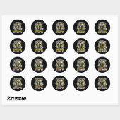 Grappige Quote Humoristische Multitask Grappige Sp Ronde Sticker (Vel)