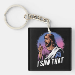 Grappige Quote Jezus Meme Die Ik Zag Christelijke  Sleutelhanger