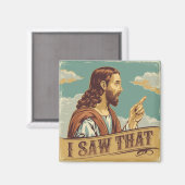 Grappige Quote Jezus Meme Ik Zag Dat Christen Magneet (Voorkant / Achterkant)