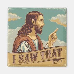 Grappige Quote Jezus Meme Ik Zag Dat Christen Magneet