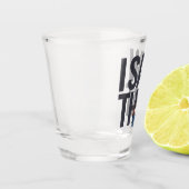Grappige Quote Jezus Meme Ik Zag Dat Christen Shot Glas (Links)