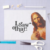 Grappige Quote Jezus Meme Ik Zag Dat Christen Tissuepapier (Craft)