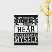 Grappige quote kaart (Gele Bloem)
