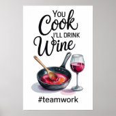 Grappige Quote Keuken Poster (Voorkant)