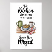 Grappige Quote Keuken Poster (Voorkant)