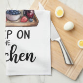 Grappige Quote Keukenhanddoek (Quarter Fold)